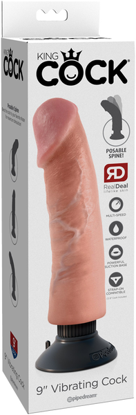 Pipedream 9" Vibrating Cock Suction Cup Base Strap-On Compatibility