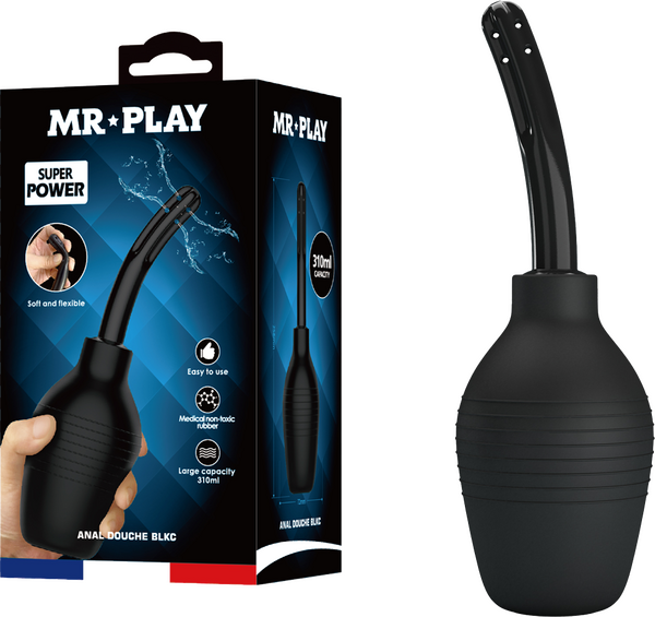 Pretty Love Mr Play Anal Douche 4.75" Porous Nozzle 310ml Capacity
