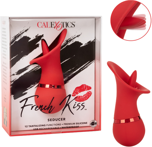 The sensual French Kiss™ Seducer 12 Tongue Like Tip 12 Fluttering Vibrations