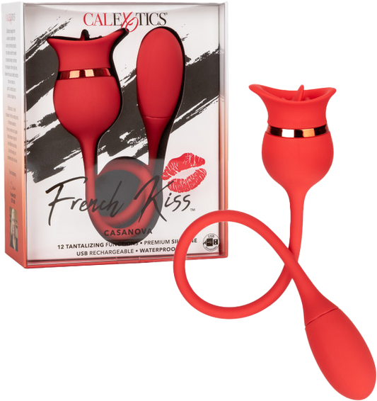 French Kiss™ Casanova 12-Function Dual Motor Flickering Vibrating Bullet Teaser