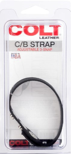 COLT Leather C/B Strap Adjustable 3-Snap