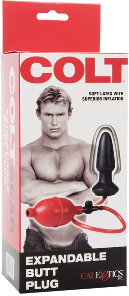 COLT® Expandable Butt Plug™ with Easy-Squeeze Bulb and Easy-Purge Valve
