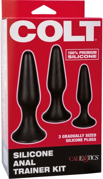 COLT® Silicone Anal Trainer Kit (3 Tapered Anal Plugs Graduating Sizes)