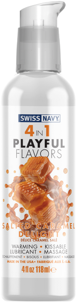 Swiss Navy Playful Flavours Salted Caramel - 4 In 1 - 118ml